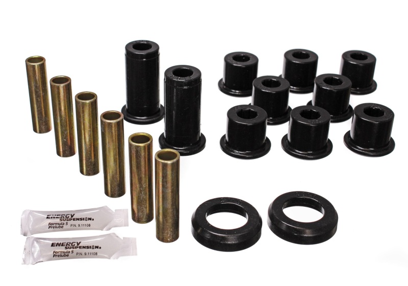 GMC S-15 Leaf Spring Bushing Set - Rear - Energy Suspension - Performance Polyurethane - Black - `82-`04